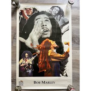 vintage 1996 Funky Enterprises Bob Marley collage poster